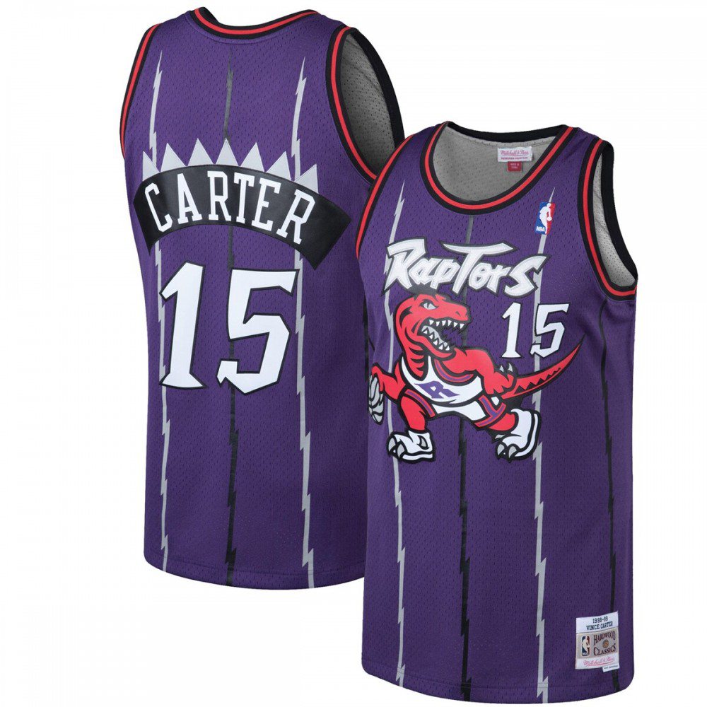 Vince Carter Toronto Raptors Throwback 1998-99 Hardwood Classics Jersey - Purple-Pro Kit Vault | Brand New 26/27 Sports Jerseys